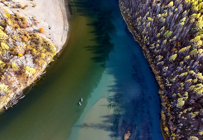 Kayaking-&-cycling-orkhon-river